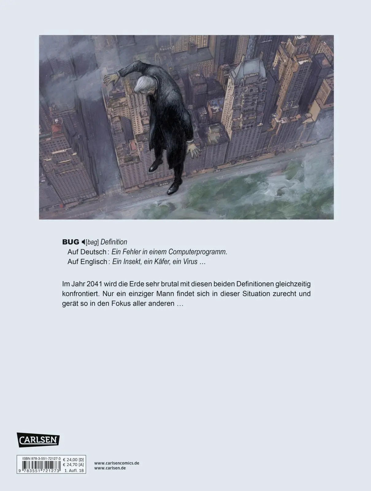 Rückseite: 9783551721273 | BUG 1 | Enki Bilal | Buch | 88 S. | Deutsch | 2018 | EAN 9783551721273