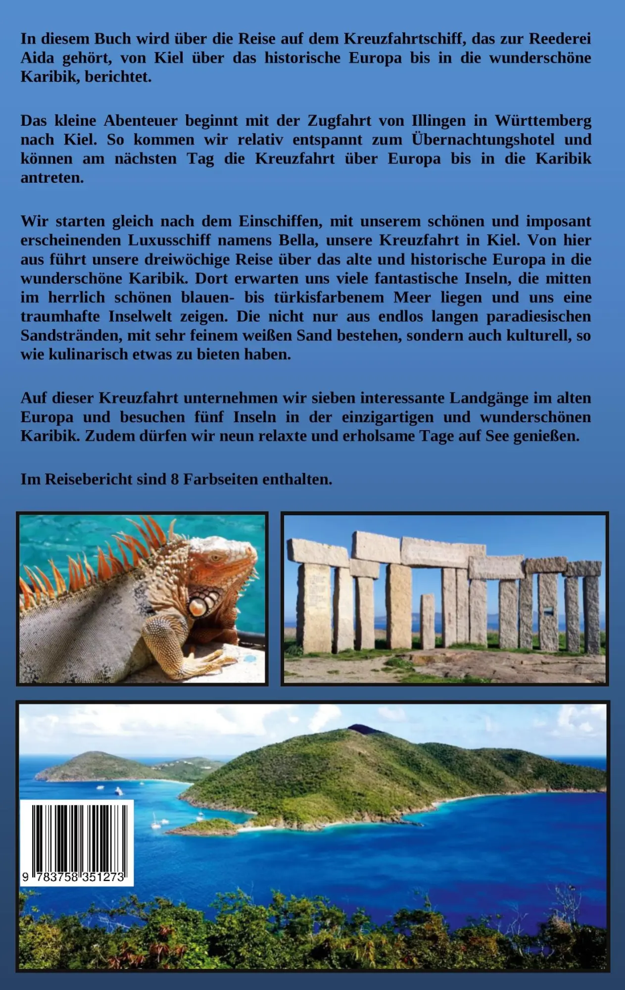 Rückseite: 9783758351273 | Von Kiel in die Karibik | Wolfgang Pade | Taschenbuch | 112 S. | 2025