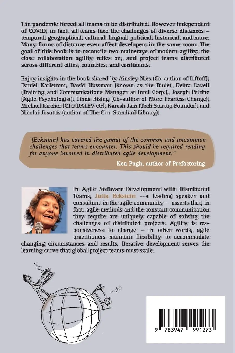 Rückseite: 9783947991273 | Agile Software Development with Distributed Teams | Jutta Eckstein