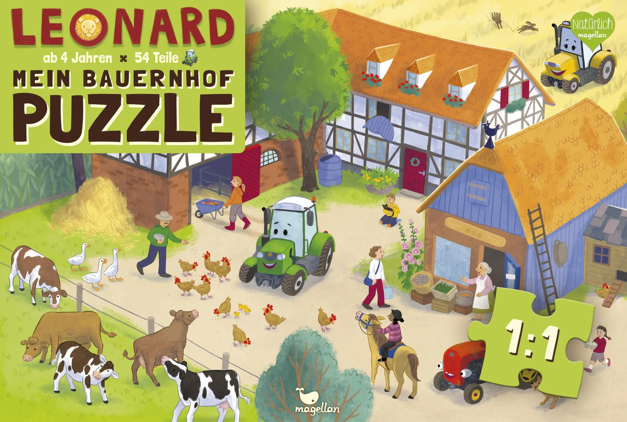 Cover: 4260671131373 | Leonard - Mein Bauernhof-Puzzle | Suza Kolb | Spiel | Leonard | N3137