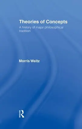 Cover: 9781138871373 | Theories of Concepts | A History of the Major Philosophical Traditions