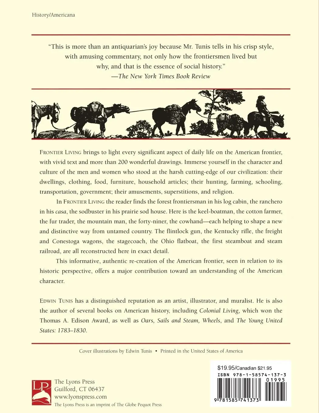 Rückseite: 9781585741373 | Frontier Living | An Illustrated Guide To Pioneer Life In America