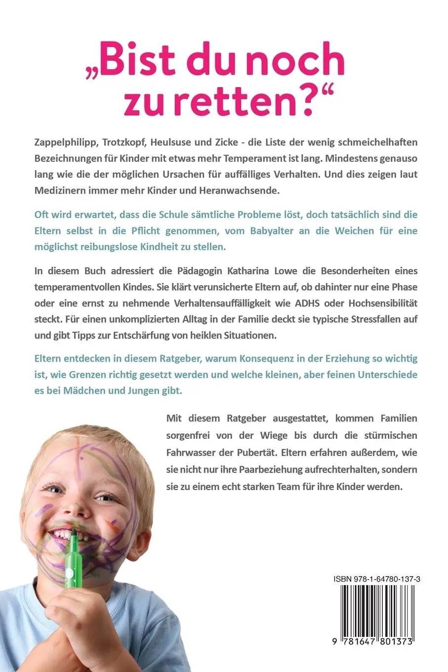 Rückseite: 9781647801373 | "Bist du noch zu retten?" | Katharina Lowe | Taschenbuch | 2020