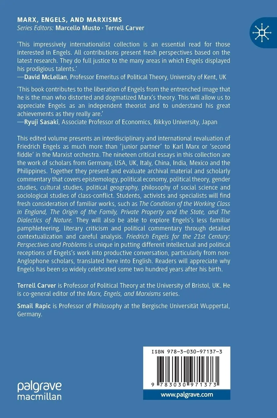 Rückseite: 9783030971373 | Friedrich Engels for the 21st Century | Reflections and Revaluations