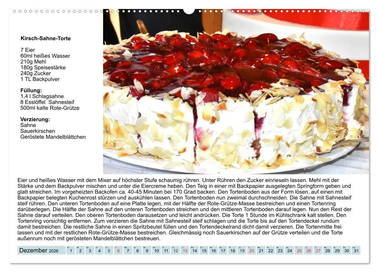 Bild: 9783457761373 | Exquisite Torten. Köstliche Rezepte für viele Anlässe (Wandkalender...