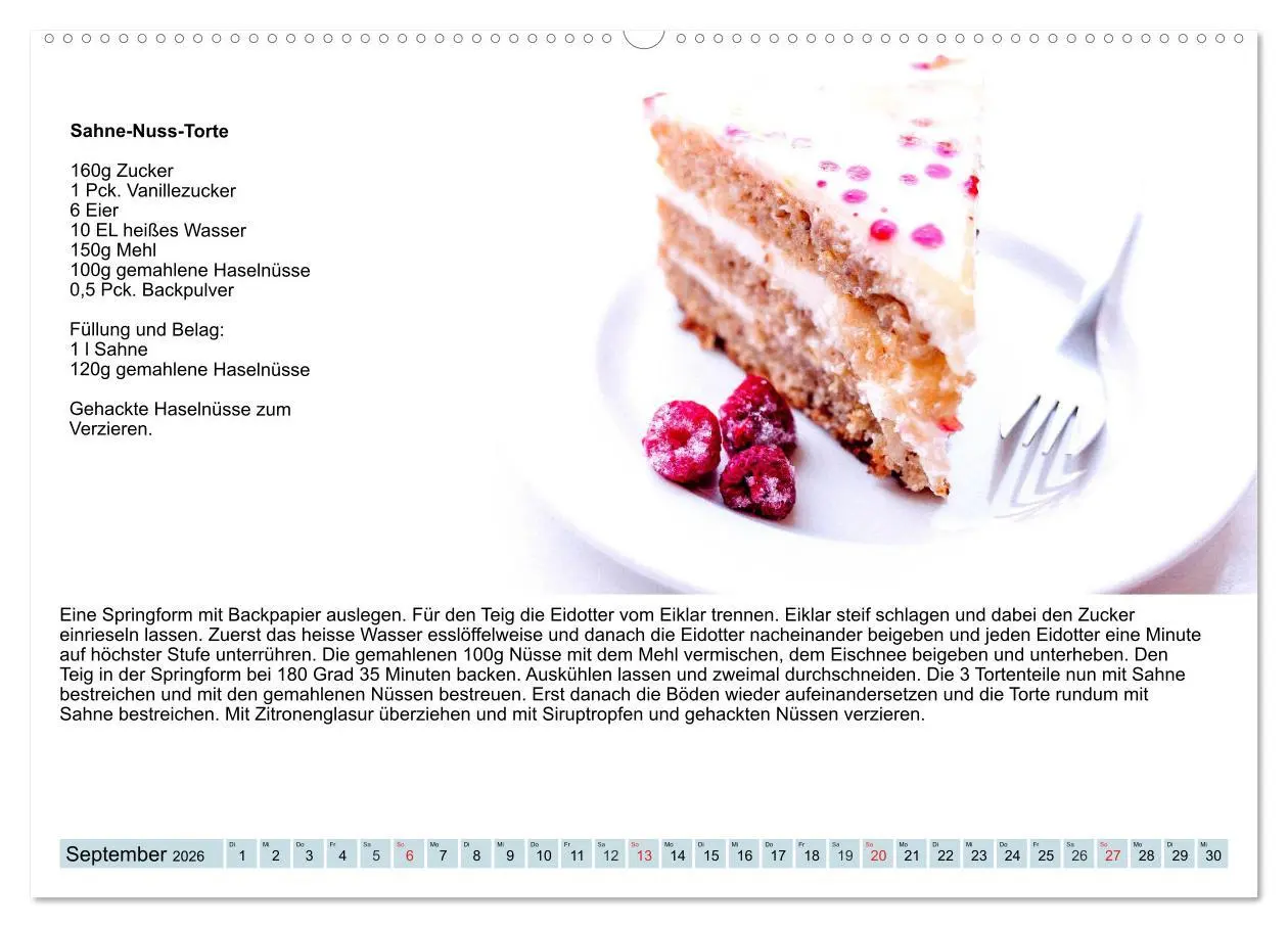 Bild: 9783457761373 | Exquisite Torten. Köstliche Rezepte für viele Anlässe (Wandkalender...