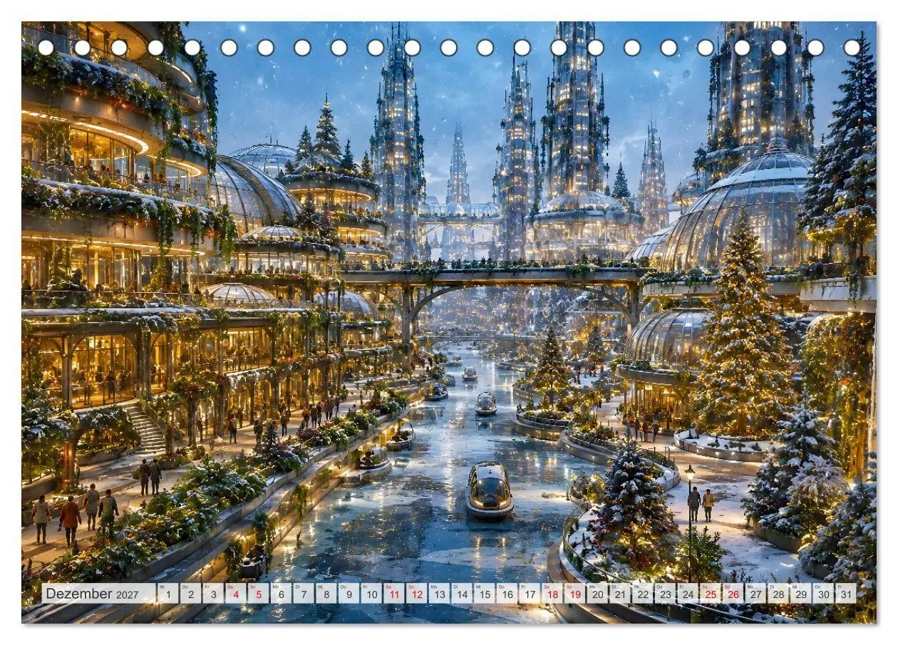 Bild: 9783594381373 | Die grüne Zukunft - Visionäre Städte (Tischkalender 2027 DIN A5...