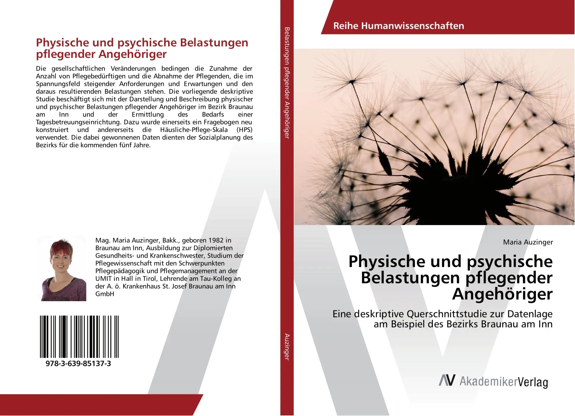 Cover: 9783639851373 | Physische und psychische Belastungen pflegender Angehöriger | Auzinger