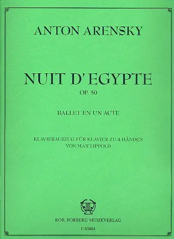 Cover: 9790206101373 | Nuit d' Egypte: Ballettmusik, op.50 | Anton Stepanovich Arensky | Buch