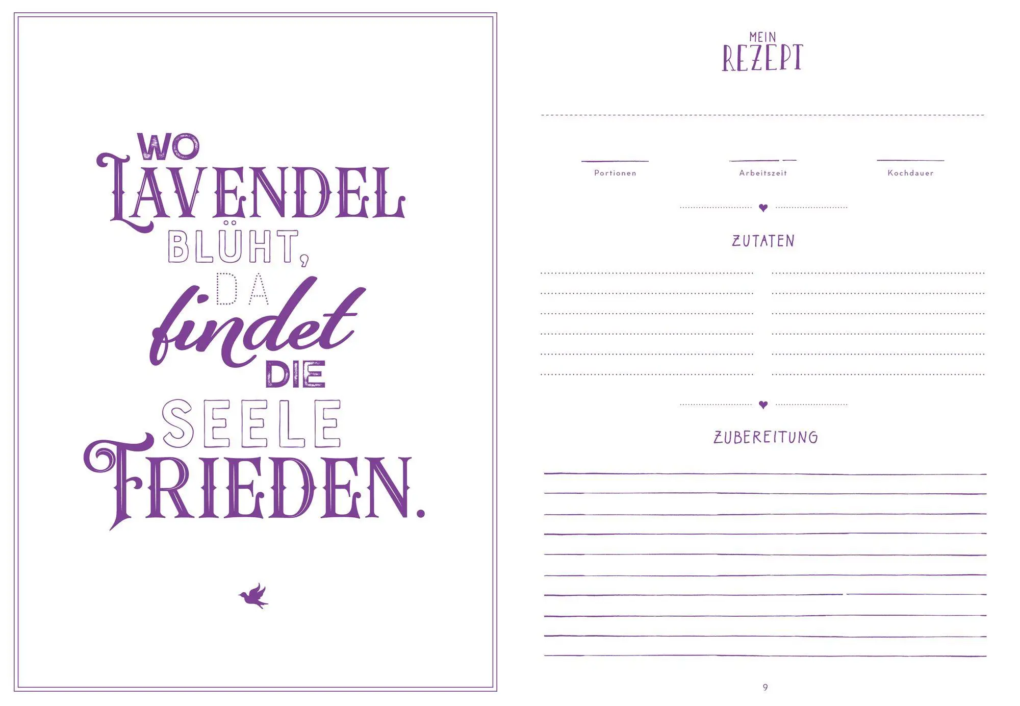 Bild: 4041433881473 | Meine liebsten Rezepte - Lavendel | Einschreibbuch | Taschenbuch
