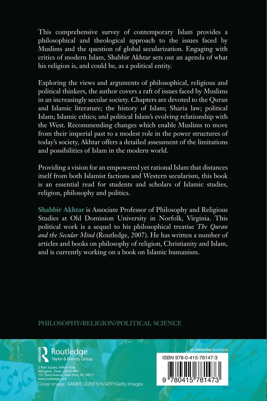 Rückseite: 9780415781473 | Islam as Political Religion | The Future of an Imperial Faith | Akhtar