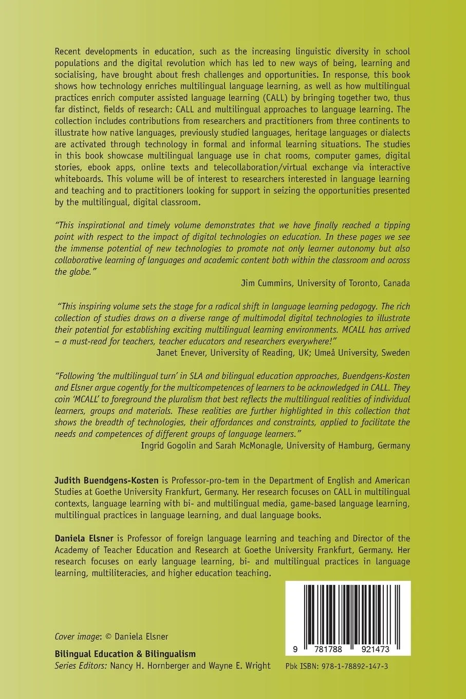 Rückseite: 9781788921473 | Multilingual Computer Assisted Language Learning | Taschenbuch | 2018