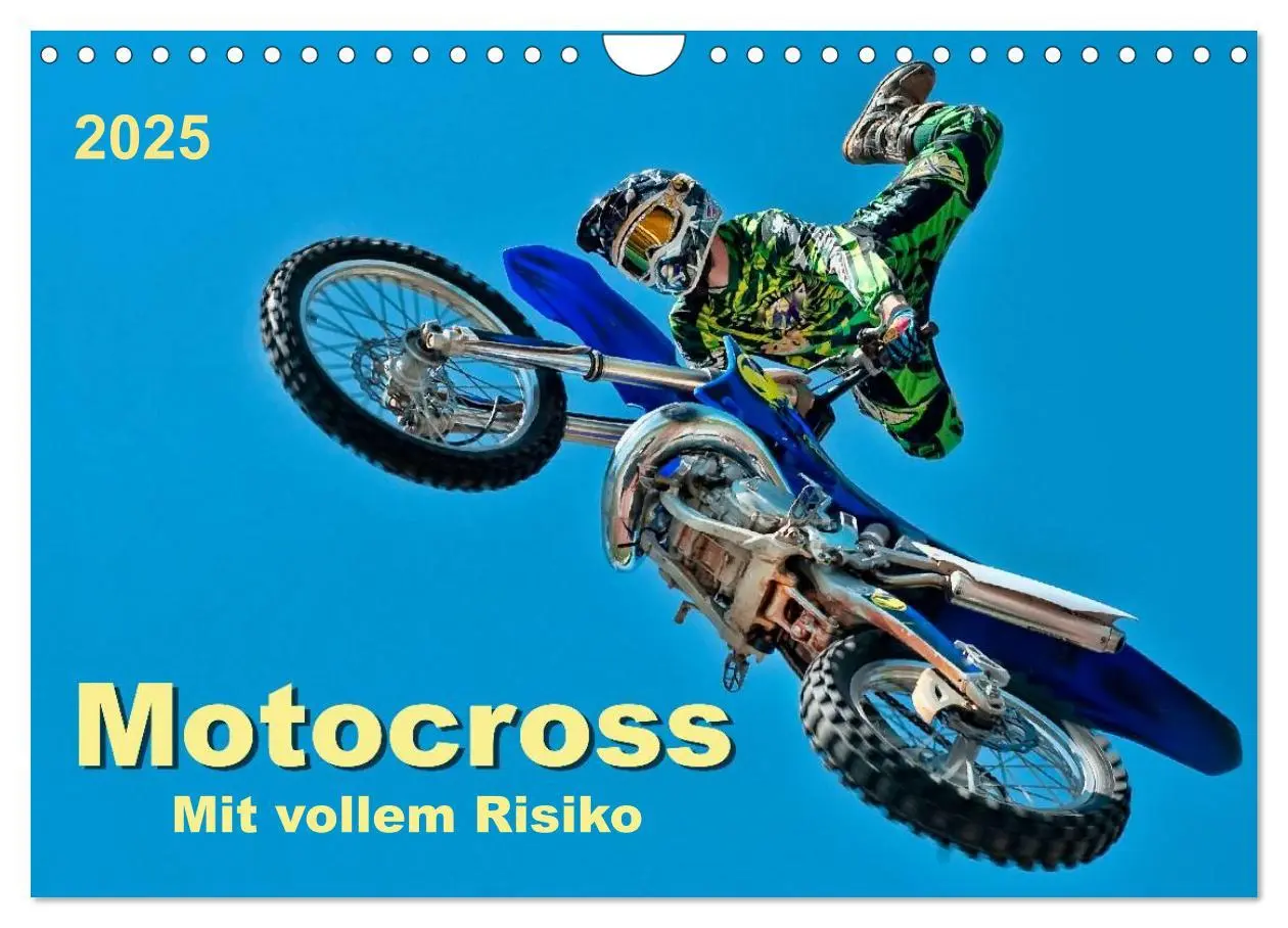 Cover: 9783435591473 | Motocross - mit vollem Risiko (Wandkalender 2025 DIN A4 quer),...