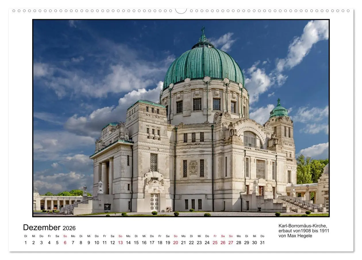 Bild: 9783457821473 | Jugendstil-Baukunst in Wien (hochwertiger Premium Wandkalender 2026...