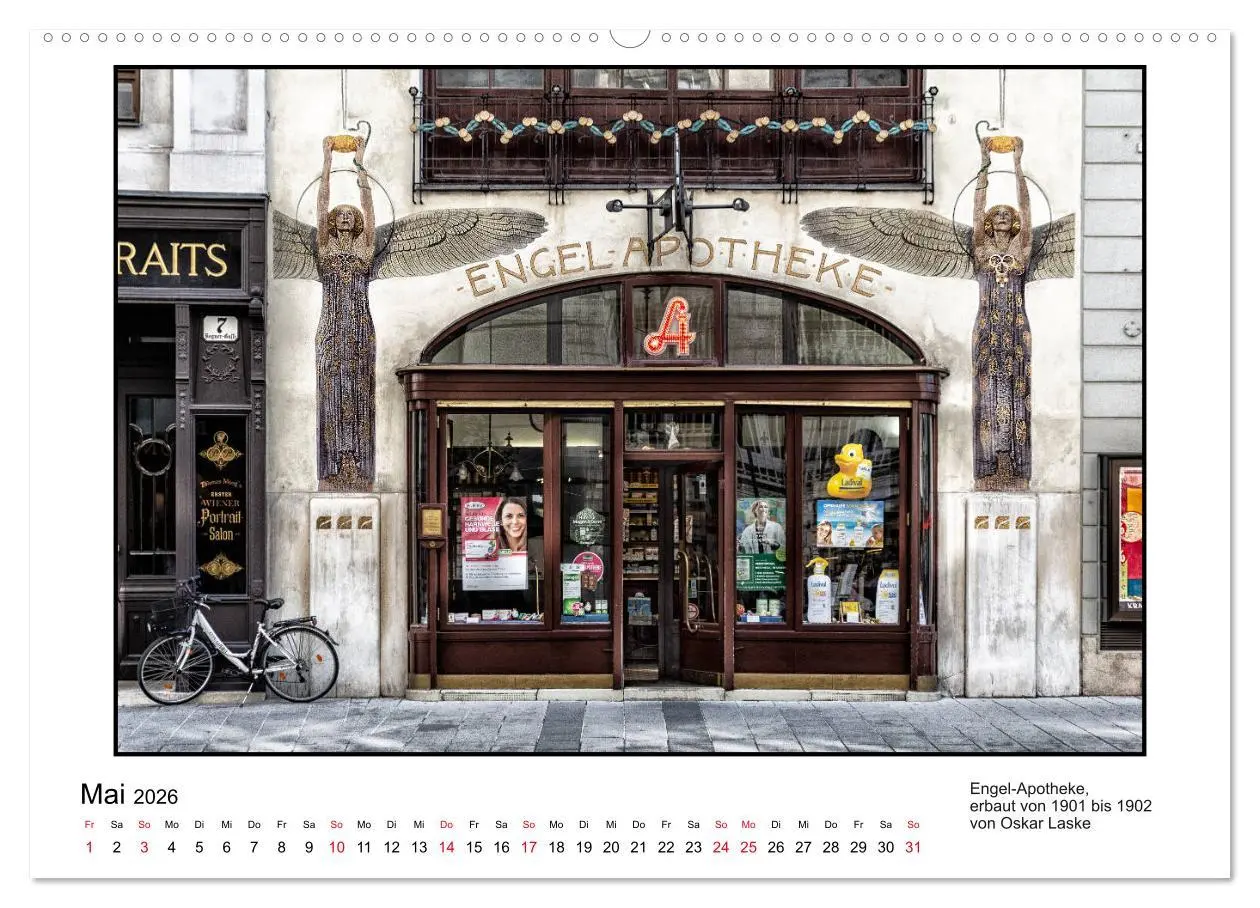 Bild: 9783457821473 | Jugendstil-Baukunst in Wien (hochwertiger Premium Wandkalender 2026...