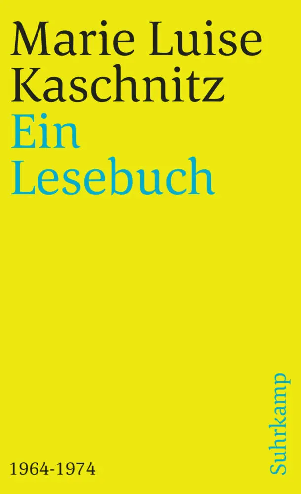 Cover: 9783518371473 | Ein Lesebuch | 1964-1974. Hrsg. u. Nachw. v. Heinrich Vormweg | Buch
