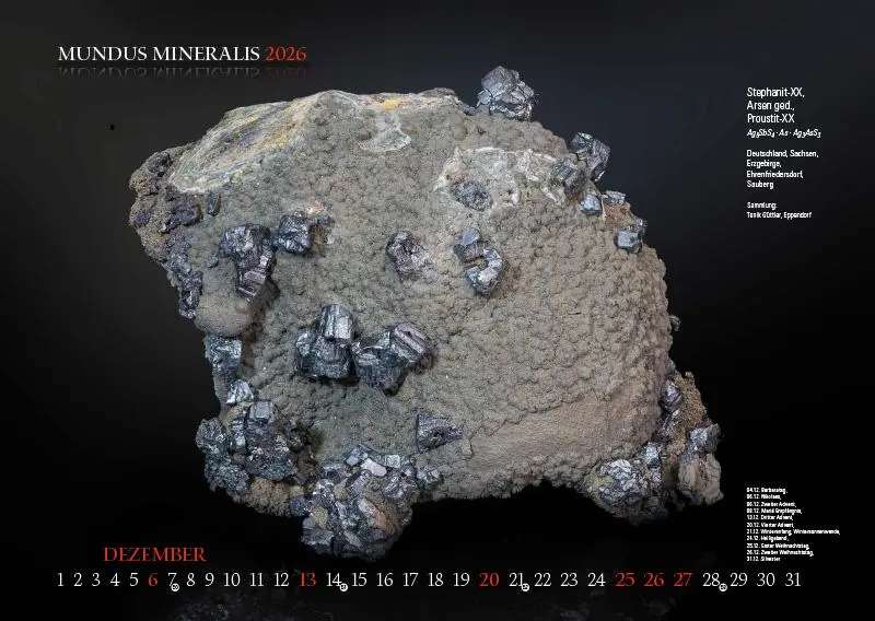 Bild: 9783957561473 | MUNDUS MINERALIS 2026 | Die Welt der Mineralien | Jörg Neubert | 2026
