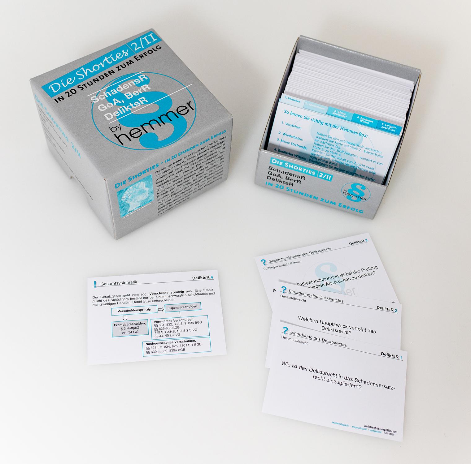 Cover: 9783968381473 | Shorties Box 2/II - Schadensrecht, GoA, BerR, DeliktsR | Box | 363 S.