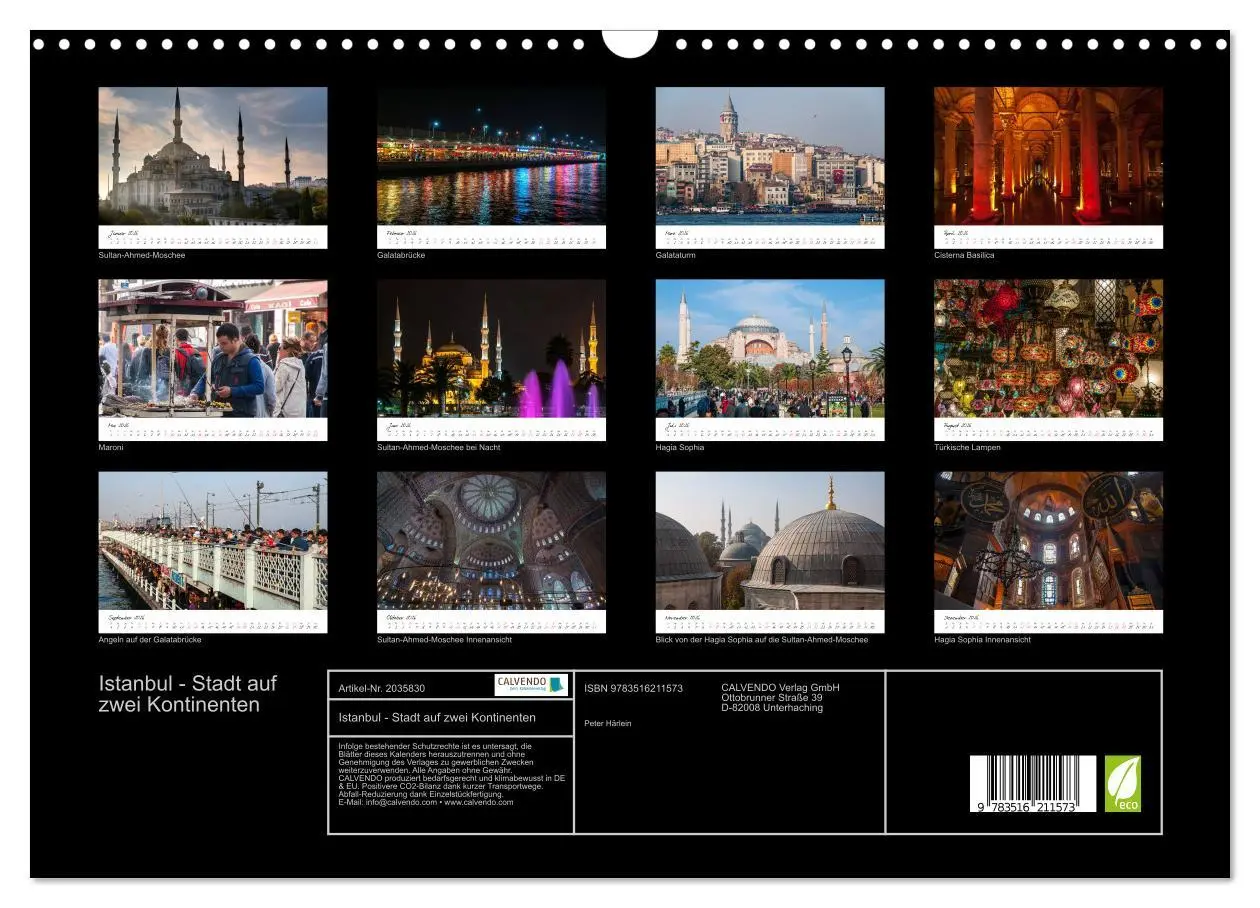 Bild: 9783516211573 | Istanbul - Stadt auf zwei Kontinenten (Wandkalender 2026 DIN A3...