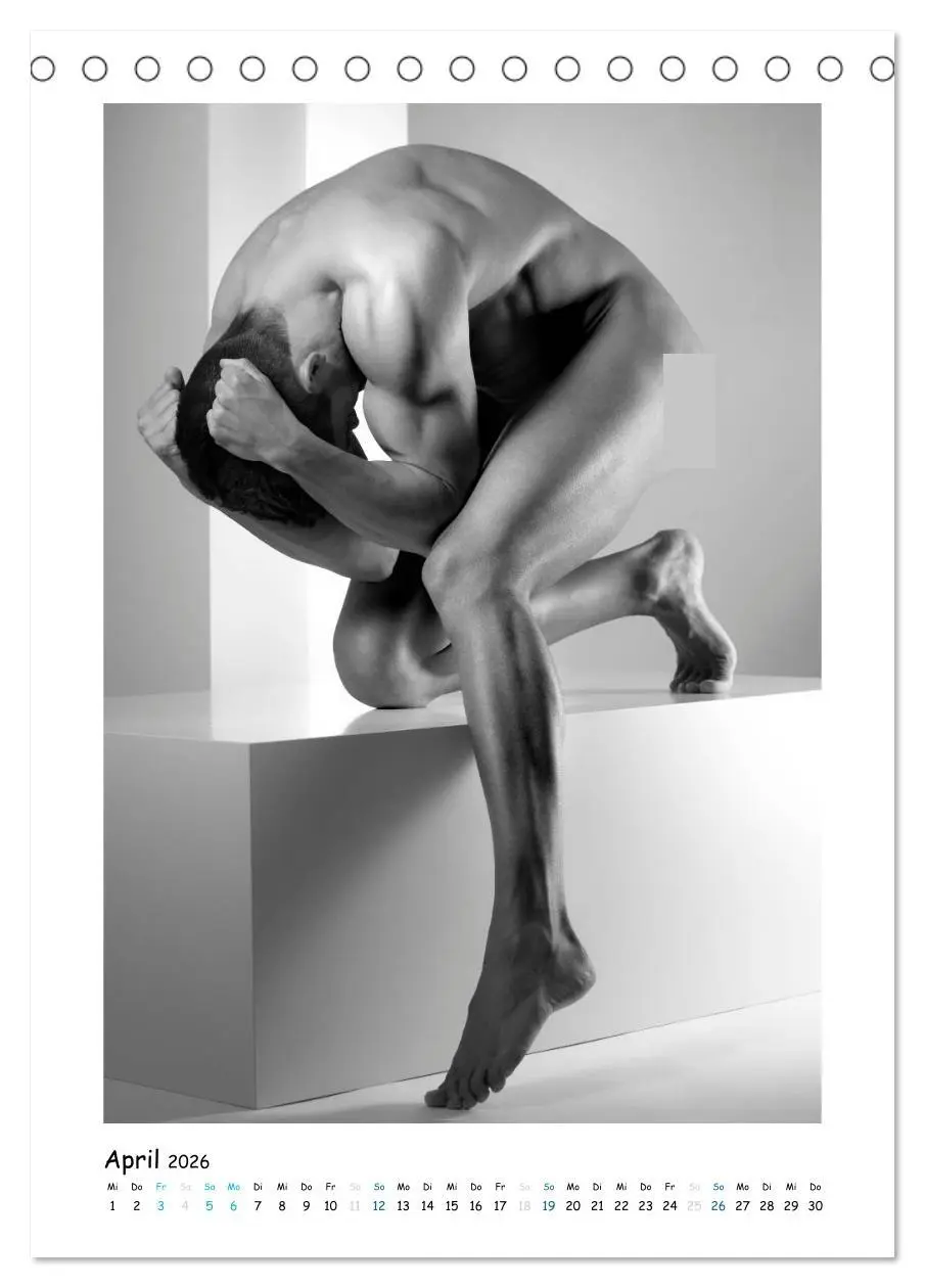 Bild: 9783516381573 | Männer... Skulptur (Tischkalender 2026 DIN A5 hoch), CALVENDO...