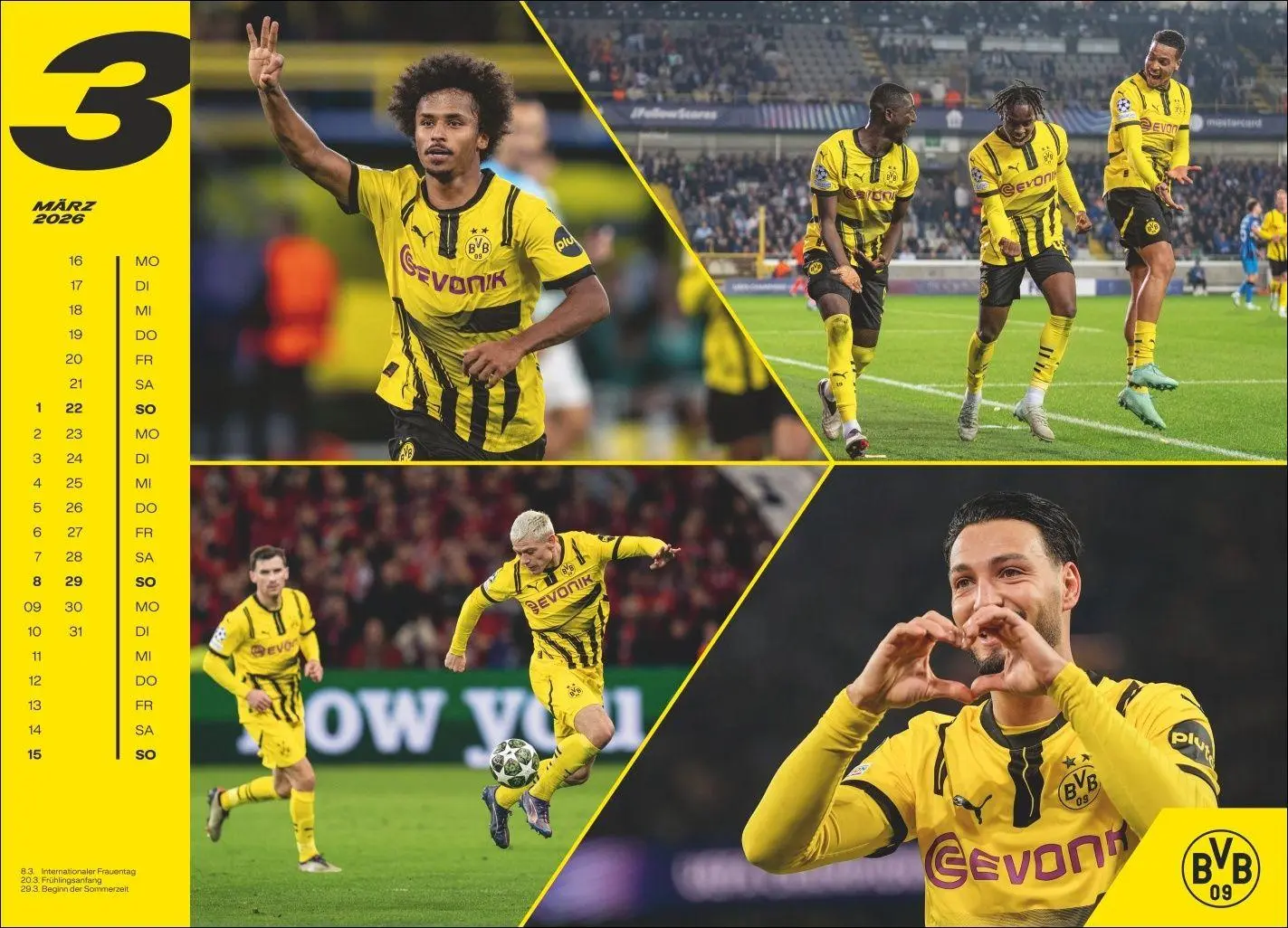 Bild: 9783756411573 | BVB Edition Kalender 2026 | Heye | Kalender | Bundesliga Kalender Heye