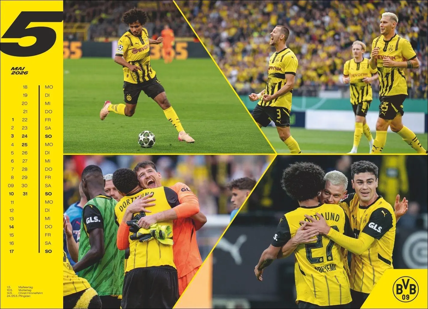 Bild: 9783756411573 | BVB Edition Kalender 2026 | Heye | Kalender | Bundesliga Kalender Heye