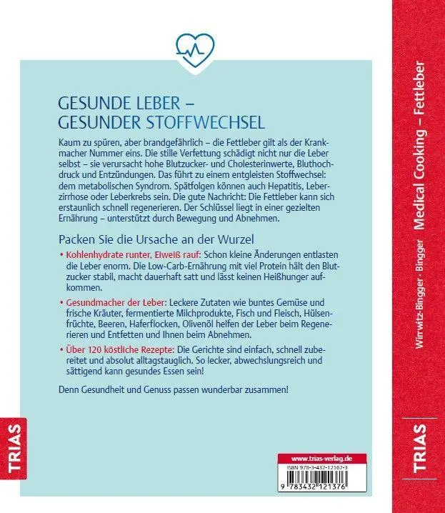 Rückseite: 9783432121673 | Medical Cooking: Fettleber | Andrea Wirrwitz-Bingger | Buch | 208 S.