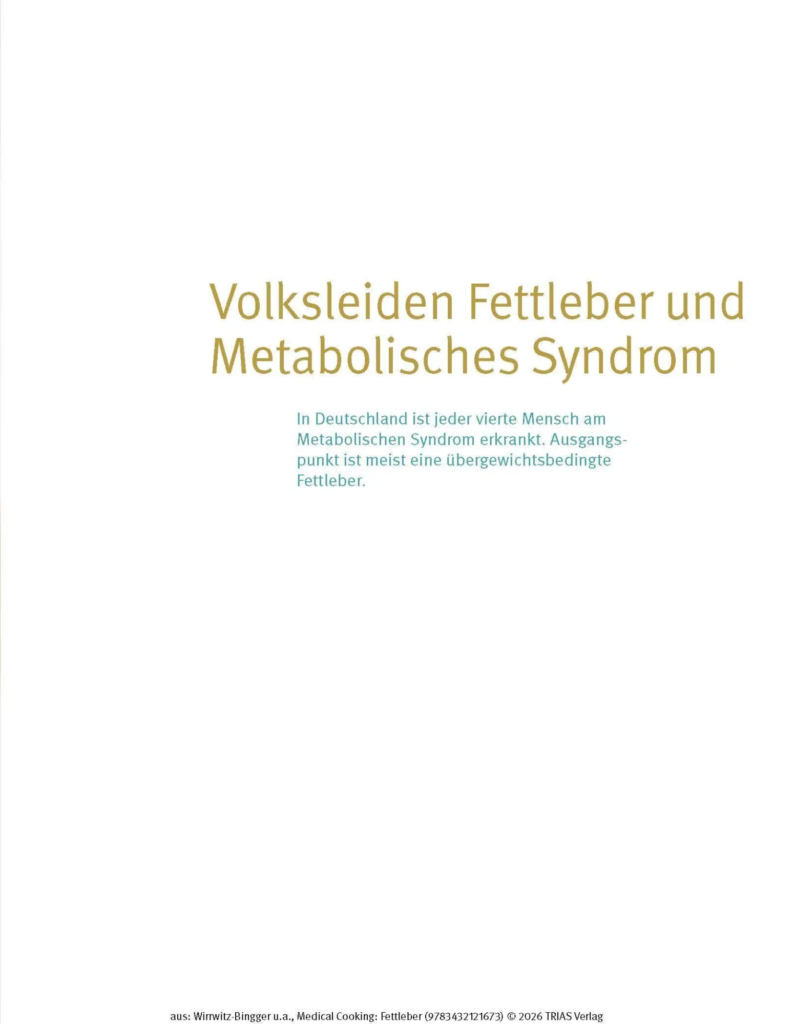 Bild: 9783432121673 | Medical Cooking: Fettleber | Andrea Wirrwitz-Bingger | Buch | 208 S.