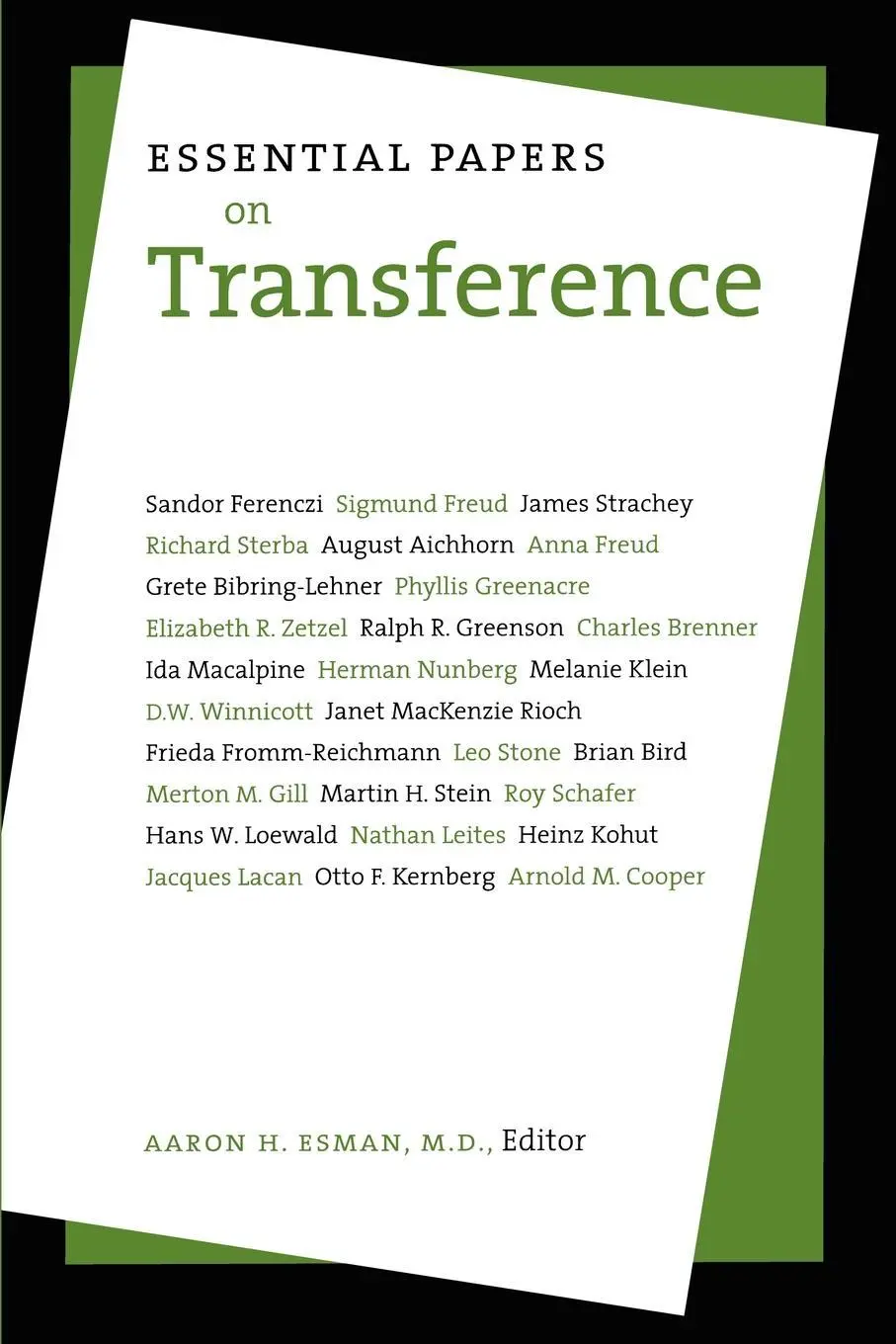 Cover: 9780814721773 | Essential Papers on Transference | Aaron H Esman | Taschenbuch | 1990