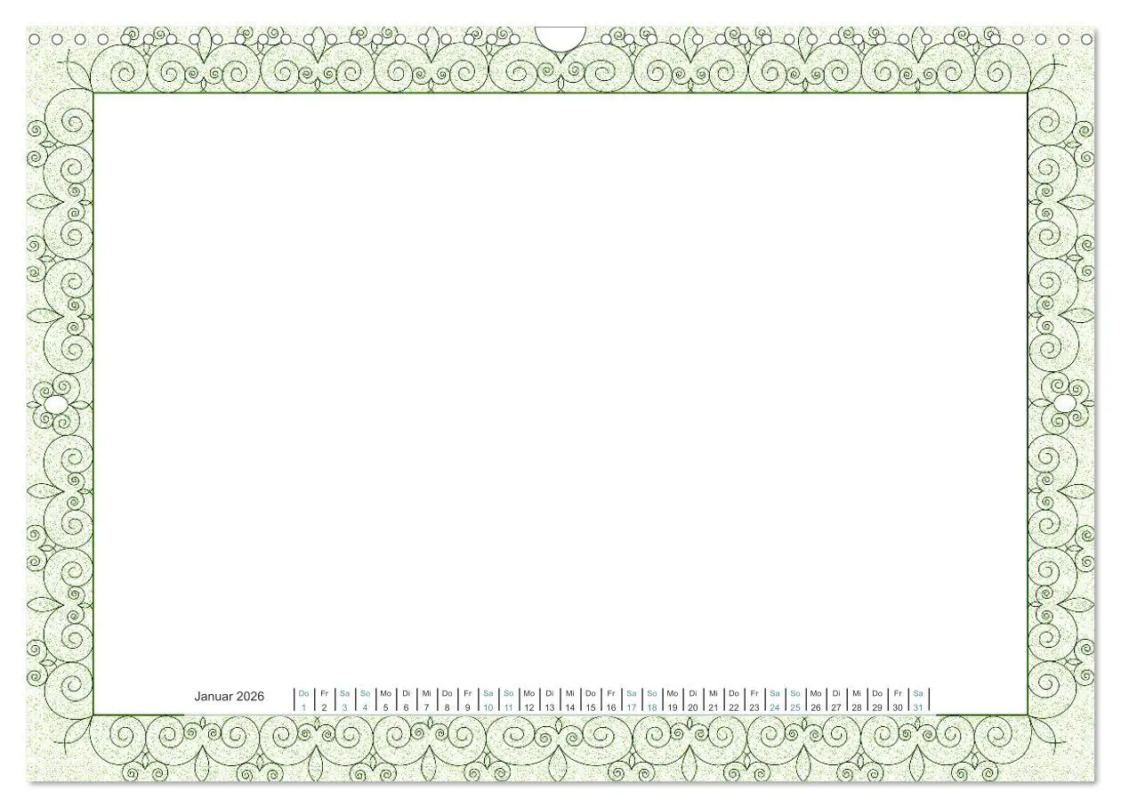 Bild: 9783516051773 | Bastelkalender Nostalgie-Rahmen 2026 (Wandkalender 2026 DIN A3...