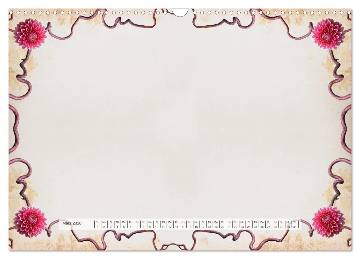 Bild: 9783516051773 | Bastelkalender Nostalgie-Rahmen 2026 (Wandkalender 2026 DIN A3...