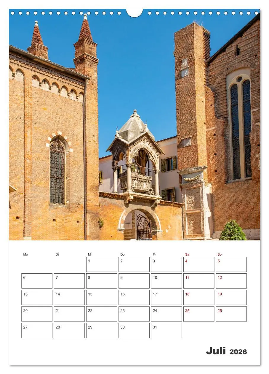 Bild: 9783516291773 | Verona - Reiseplaner (Wandkalender 2026 DIN A3 hoch), CALVENDO...