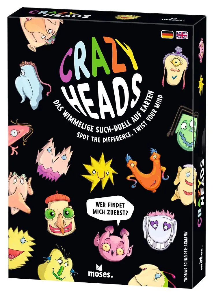 Cover: 4033477901873 | Crazy Heads | Das wimmelige Such-Duell auf Karten | Schneider-Axmann