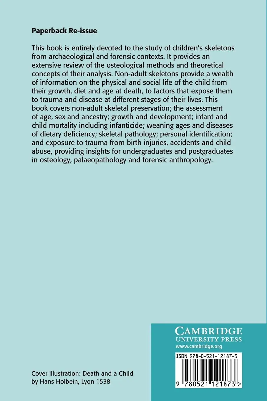 Rückseite: 9780521121873 | The Bioarchaeology of Children | Mary E. Lewis | Taschenbuch | 2009