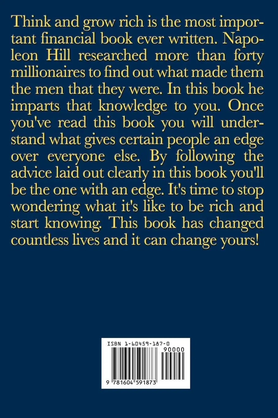 Rückseite: 9781604591873 | Think and Grow Rich | Napoleon Hill | Taschenbuch | Englisch | 2008