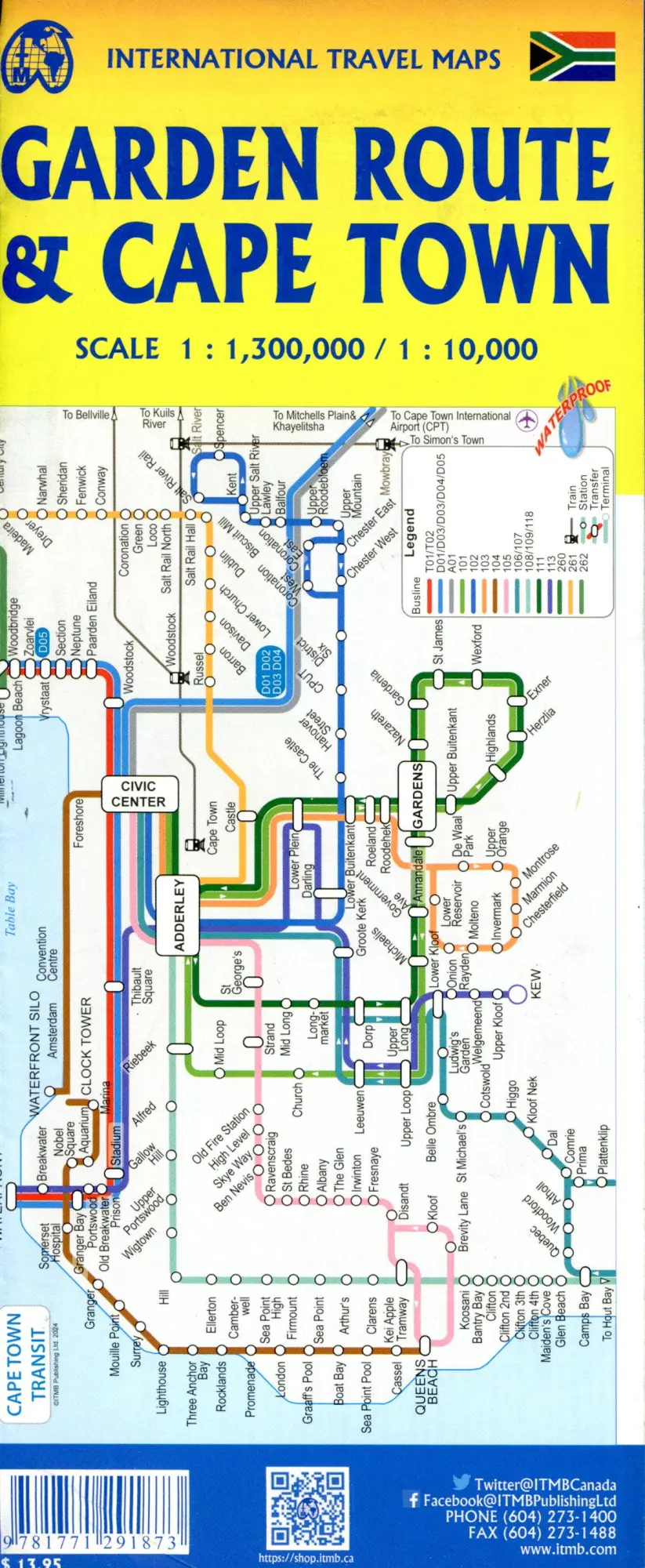 Bild: 9781771291873 | Cape Town | ITM Travel Reference Map 1:10000 | (Land-)Karte | Englisch