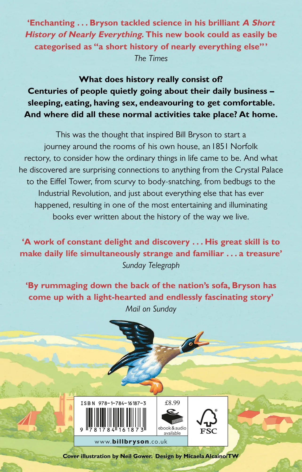 Rückseite: 9781784161873 | At Home | A Short History of Private Life | Bill Bryson | Taschenbuch