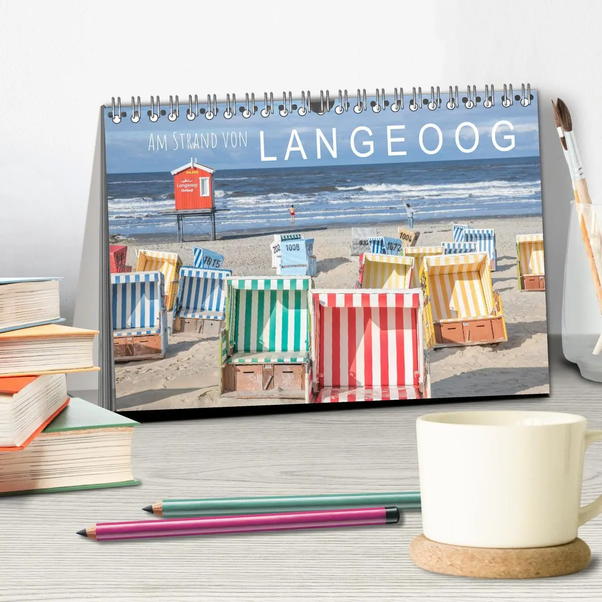 Bild: 9783457641873 | Am Strand von Langeoog (Tischkalender 2026 DIN A5 quer), CALVENDO...