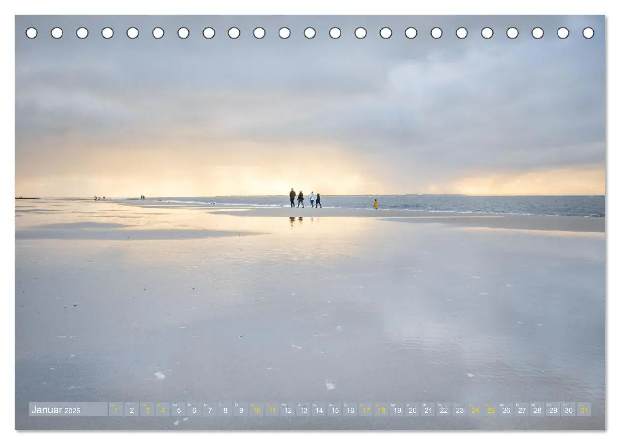 Bild: 9783457641873 | Am Strand von Langeoog (Tischkalender 2026 DIN A5 quer), CALVENDO...