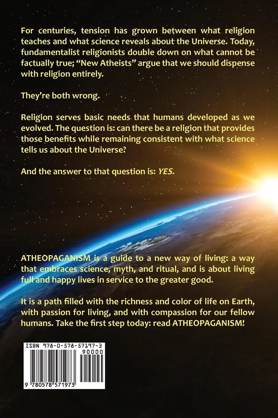 Rückseite: 9780578571973 | Atheopaganism | An Earth-honoring path rooted in science | Green