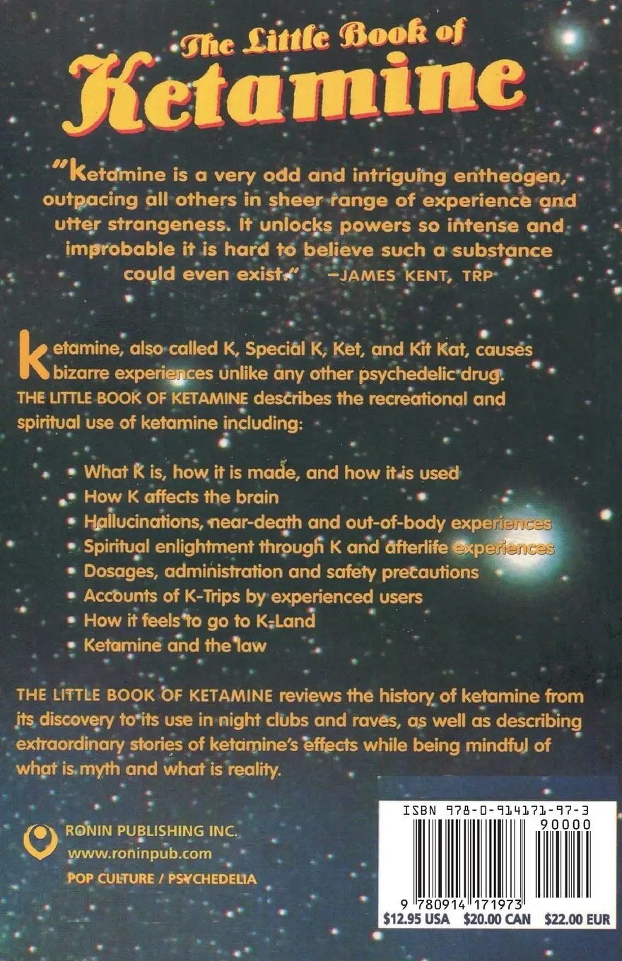 Rückseite: 9780914171973 | The Little Book of Ketamine | Kit Kelly | Taschenbuch | Englisch