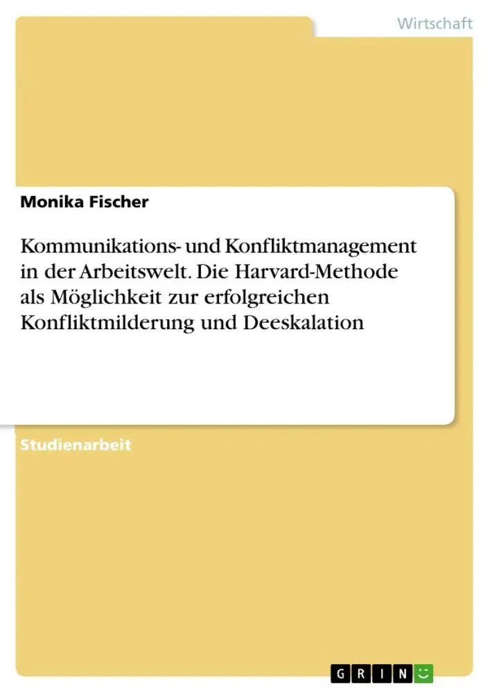 Cover: 9783346751973 | Kommunikations- und Konfliktmanagement in der Arbeitswelt. Die...