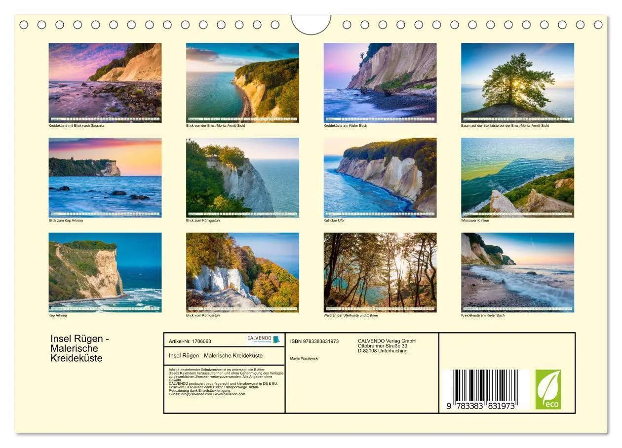 Bild: 9783383831973 | Insel Rügen - Malerische Kreideküste (Wandkalender 2025 DIN A4...