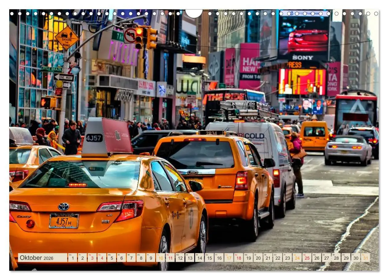 Bild: 9783516031973 | Hallo Taxi - einmal um die Welt (Wandkalender 2026 DIN A3 quer),...