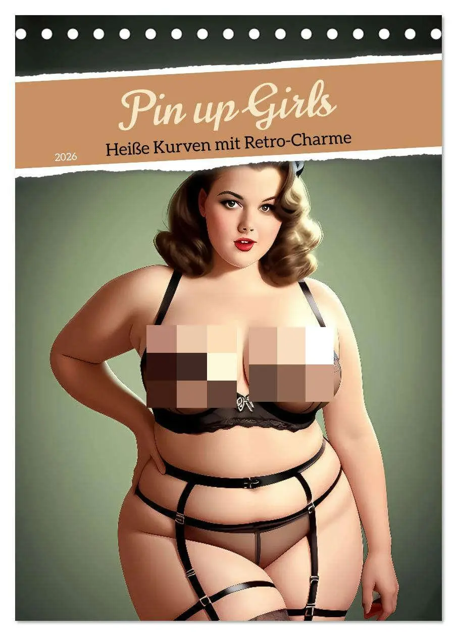 Cover: 9783516271973 | Pin up Girls Heiße Kurven mit Retro Charme (Tischkalender 2026 DIN...