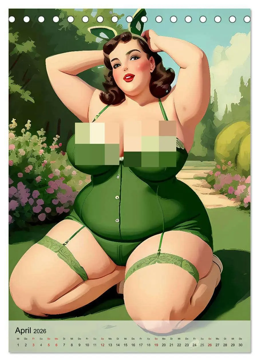 Bild: 9783516271973 | Pin up Girls Heiße Kurven mit Retro Charme (Tischkalender 2026 DIN...