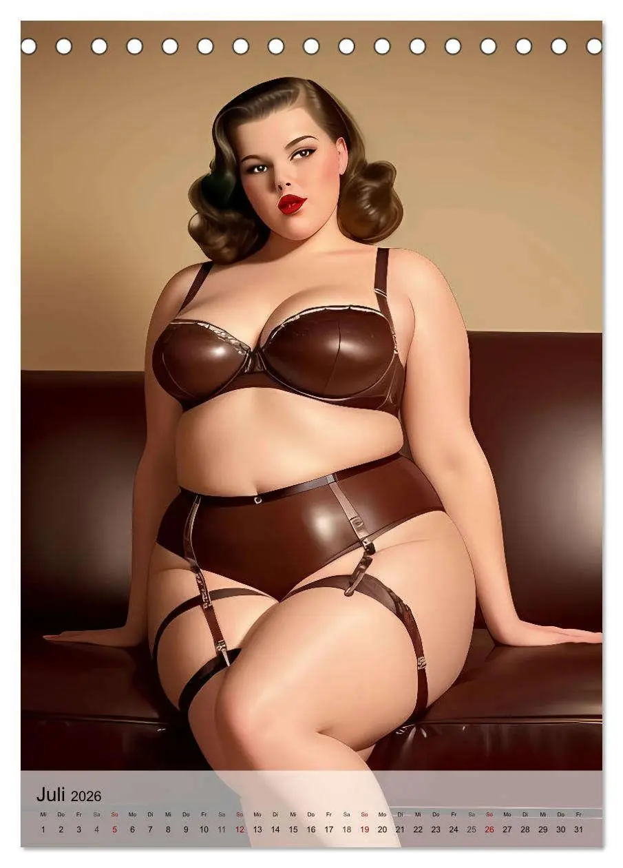 Bild: 9783516271973 | Pin up Girls Heiße Kurven mit Retro Charme (Tischkalender 2026 DIN...
