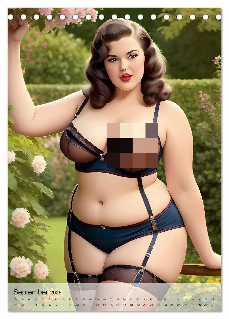 Bild: 9783516271973 | Pin up Girls Heiße Kurven mit Retro Charme (Tischkalender 2026 DIN...