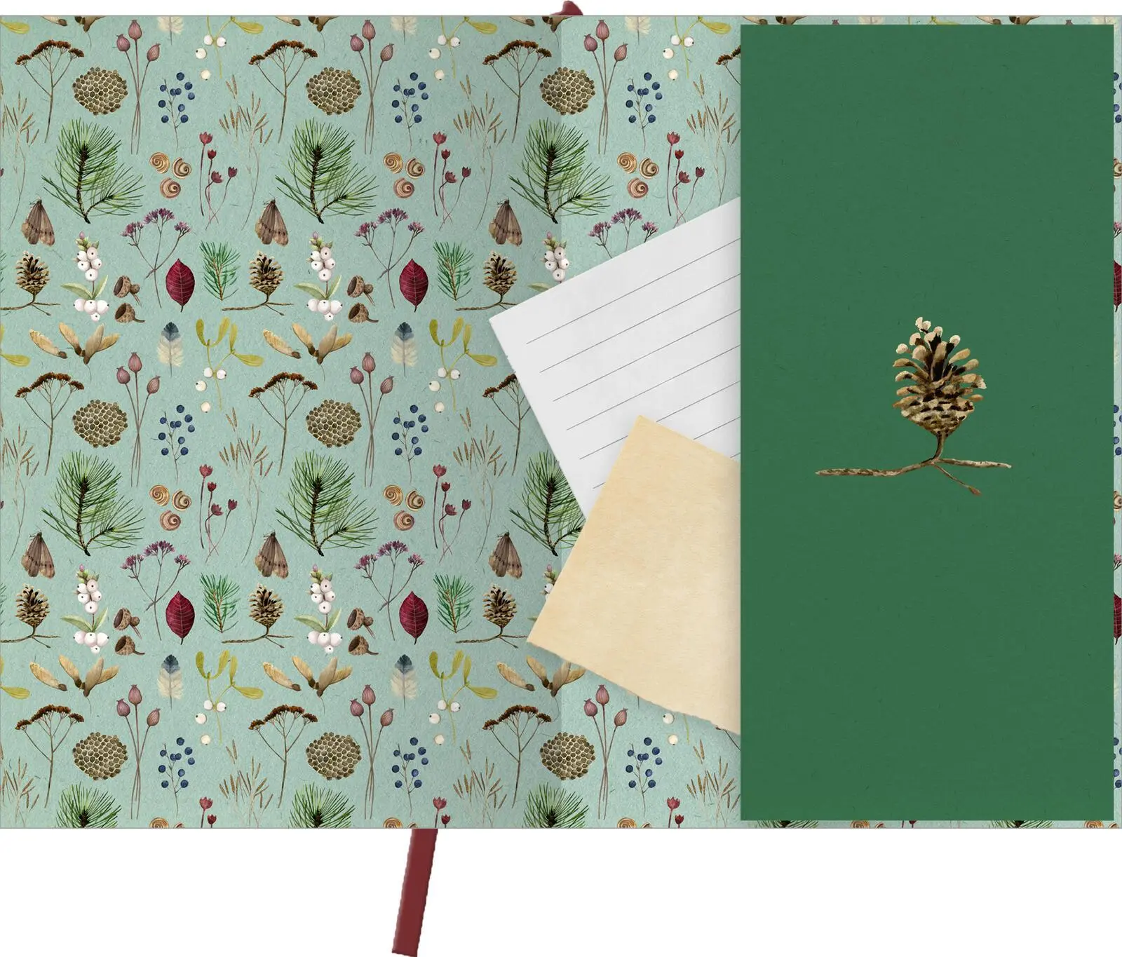 Bild: 4014489132073 | myNOTES Papeterie: Notizbuch A5 Naturschätze | Wald &amp; wunderbar | Over
