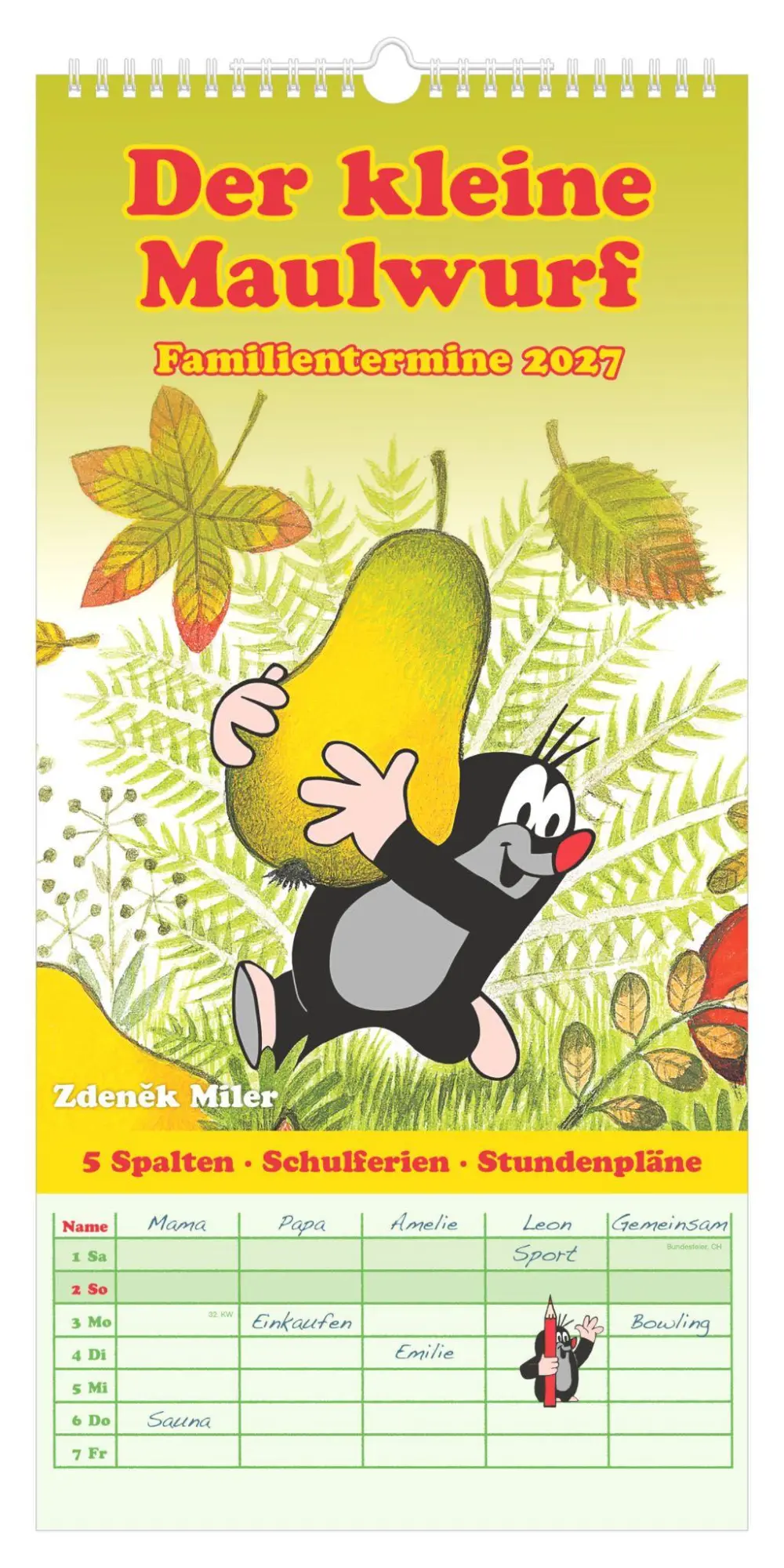 Cover: 4069095012073 | Der kleine Maulwurf 2027 | Neumann Verlage GmbH &amp; Co KG | Kalender